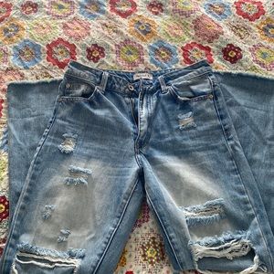 Special A, size 1 Distressed blue jeans